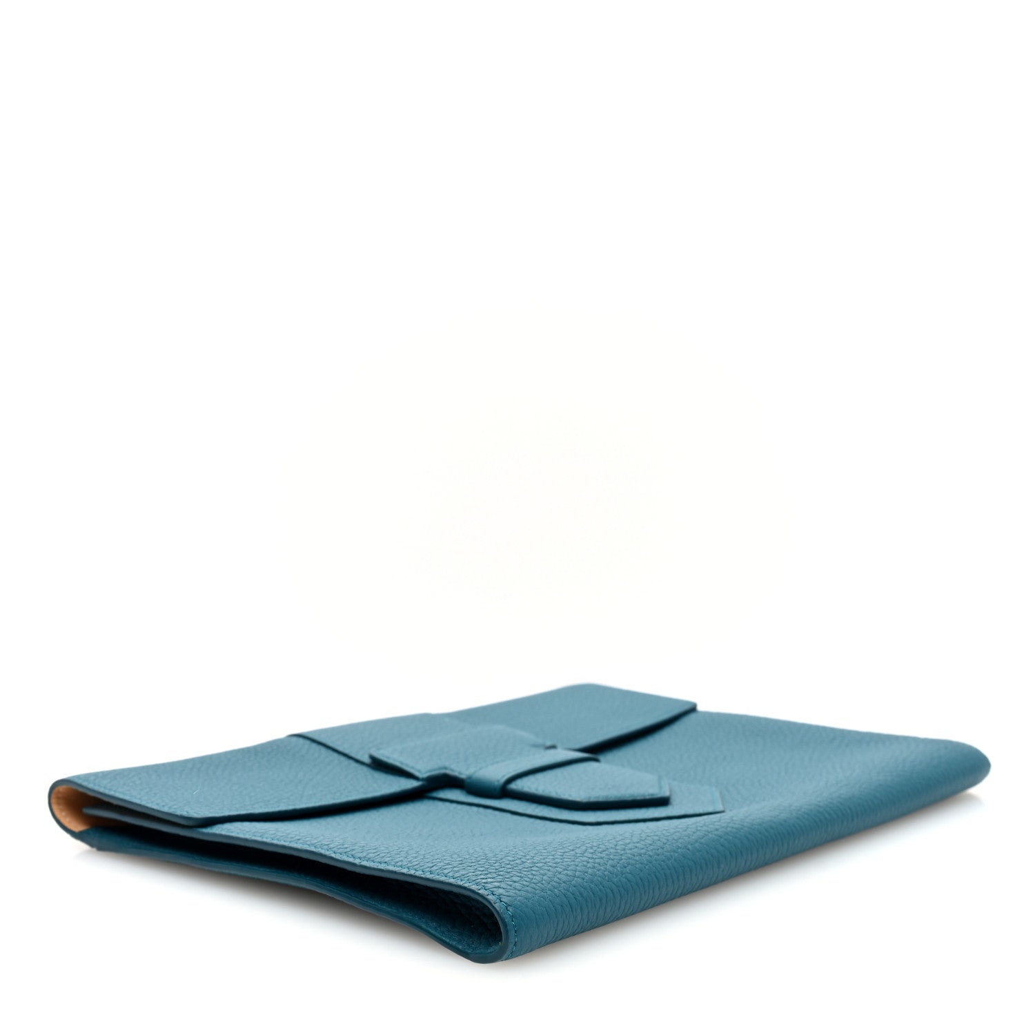 Delvaux Grained Bullskin Presse A5 Pouch Peacock 4 of 6