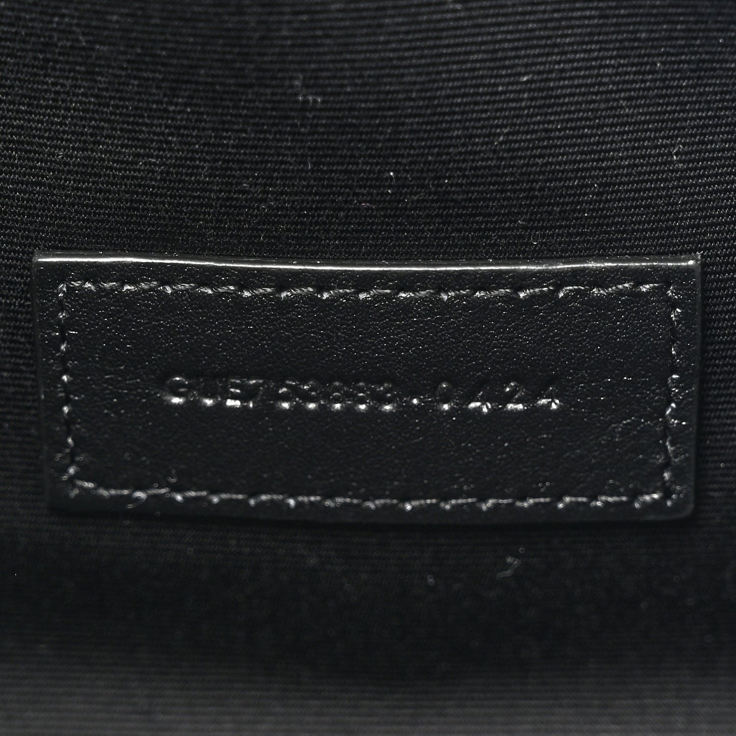 Nappa Patent Calfskin Two-Toned Monogram Pouch Alabastro Black