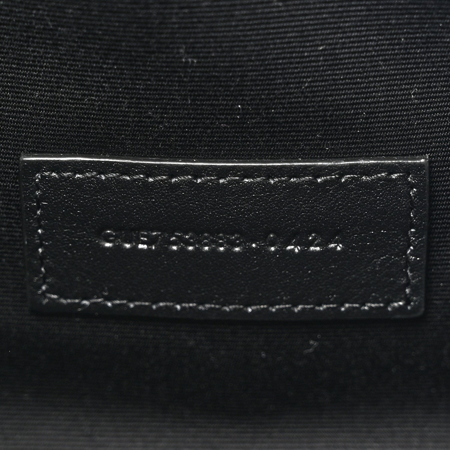 Saint Laurent Nappa Patent Calfskin Two-Toned Monogram Pouch Alabastro Black 6 of 11