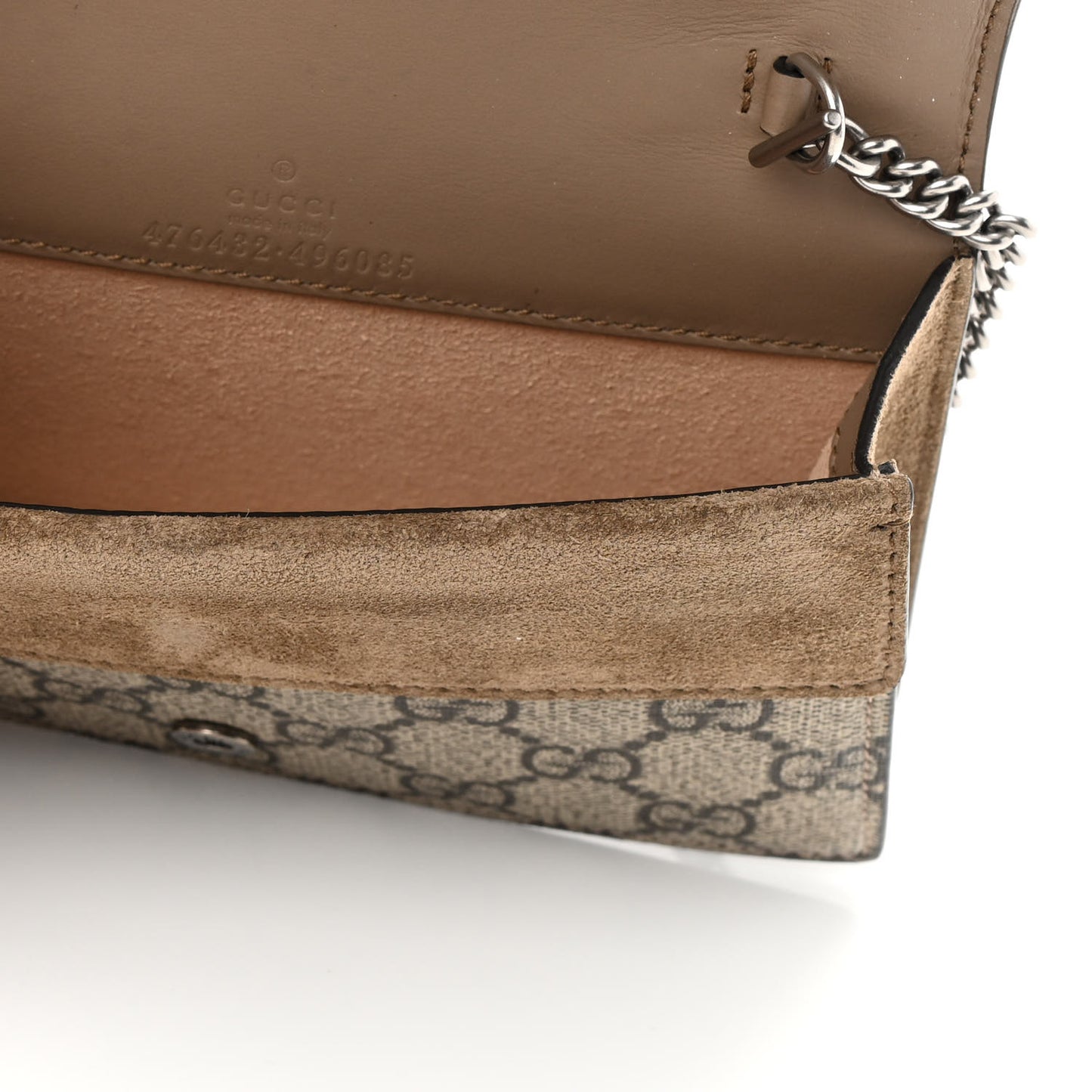 GG Supreme Monogram Super Mini Dionysus Shoulder Bag Taupe