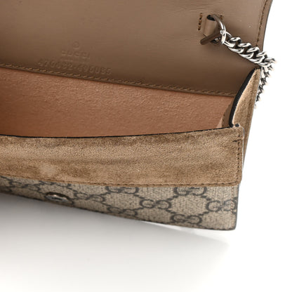 Gucci GG Supreme Monogram Super Mini Dionysus Shoulder Bag Taupe 11 of 11