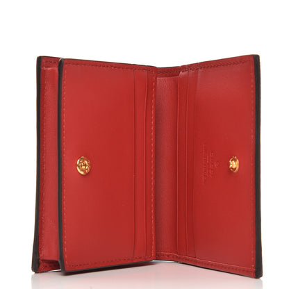 Gucci GG Supreme Monogram Bosco Patch Card Case Wallet Beige Malva Hibiscus Red 5 of 8