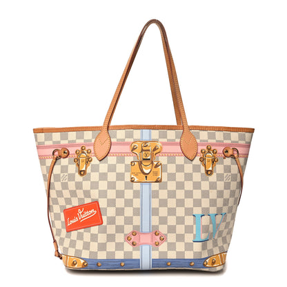 Louis Vuitton Damier Azur Summer Trunks Neo Neverfull MM 1 of 10
