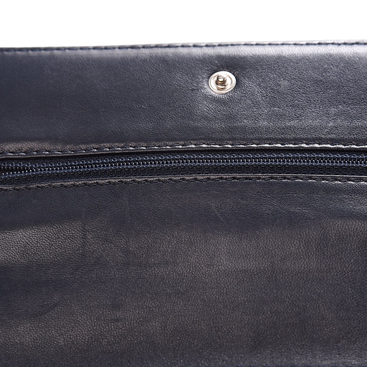 Chanel Denim Coco Wallet On Chain WOC Blue 10 of 12