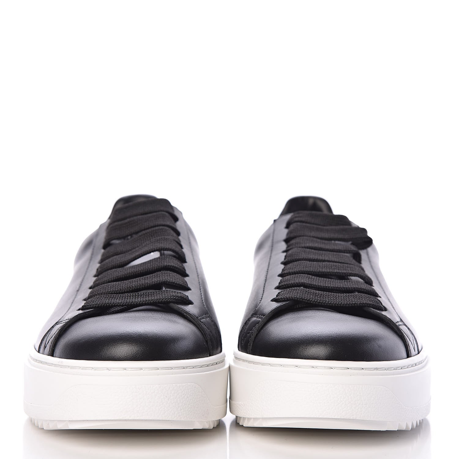 Louis Vuitton Calfskin Time Out Sneakers 39 Black 4 of 9