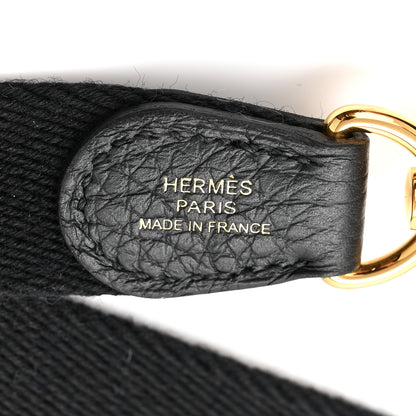 Hermes Taurillon Clemence Evelyne TPM Black 6 of 10