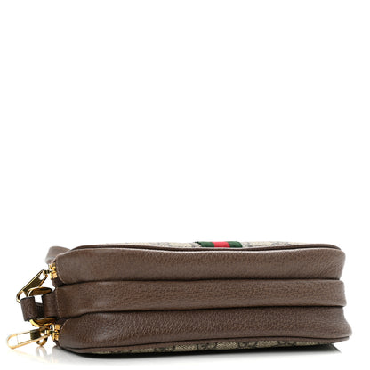 Gucci GG Supreme Monogram Web Mini Ophidia GG Bag Brown 4 of 11
