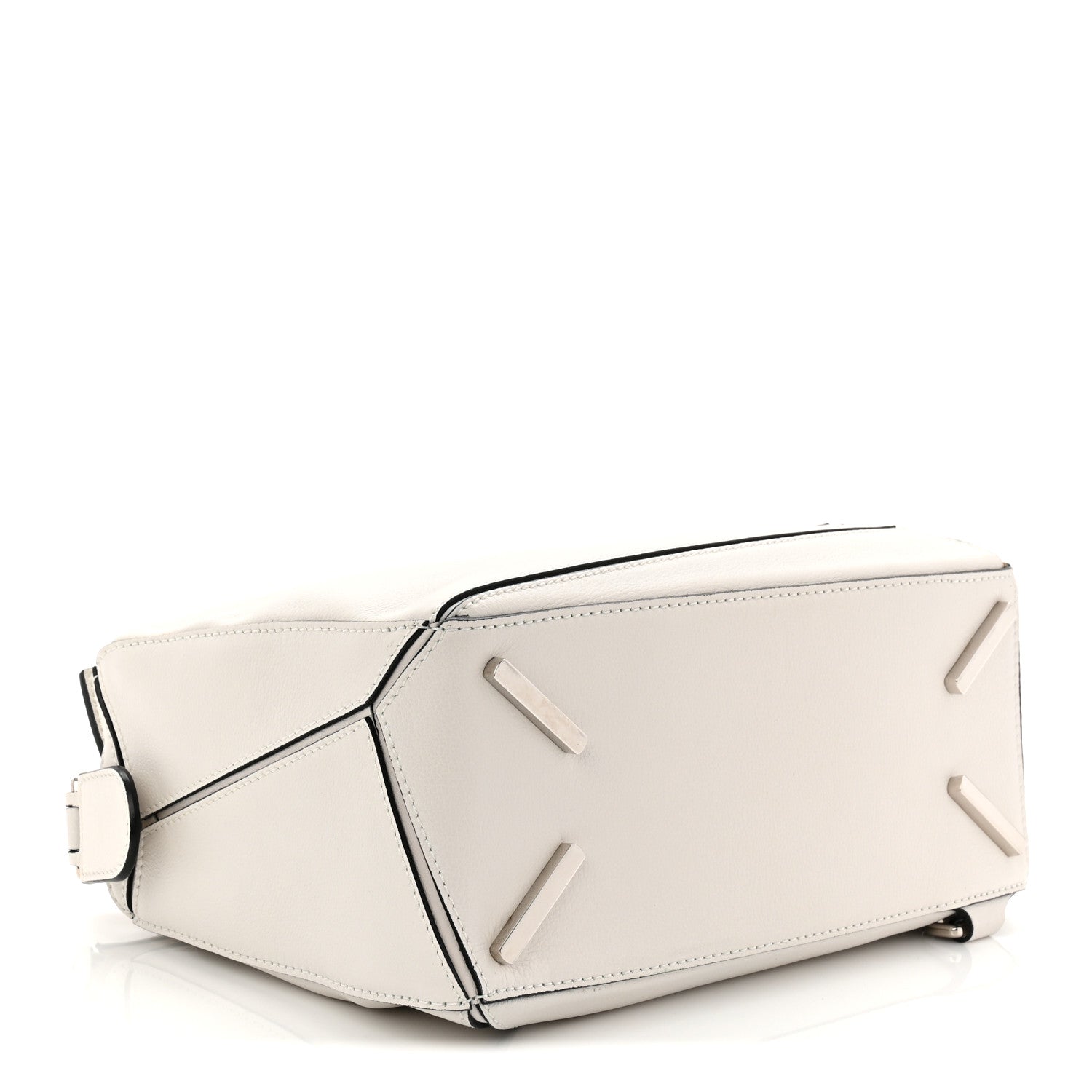 Loewe Calfskin Small Puzzle Bag White 4 of 9