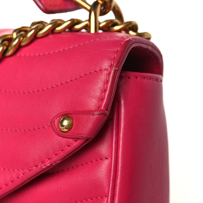 Louis Vuitton Calfskin New Wave Chain MM Rose Freesia 11 of 13