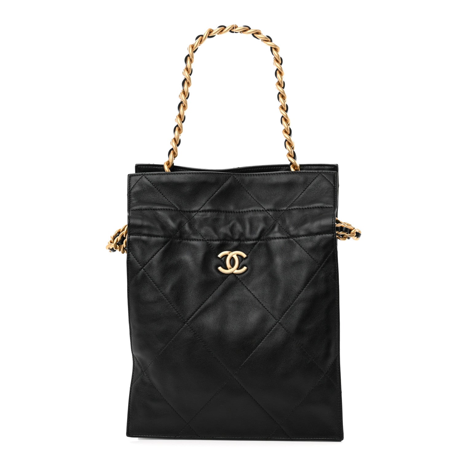 Chanel Lambskin Small Shopping Bag Black 1 of 10