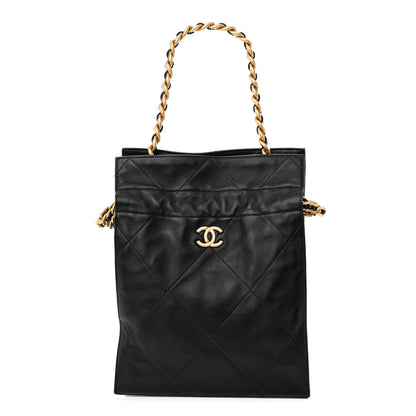 Chanel Lambskin Small Shopping Bag Black 1 of 10