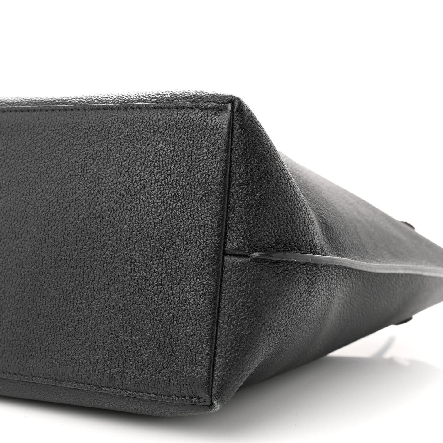 Calfskin Lockme Go Tote Black