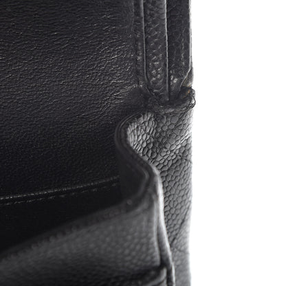 Chanel Caviar Quilted Medium Double Flap Black 10 of 12