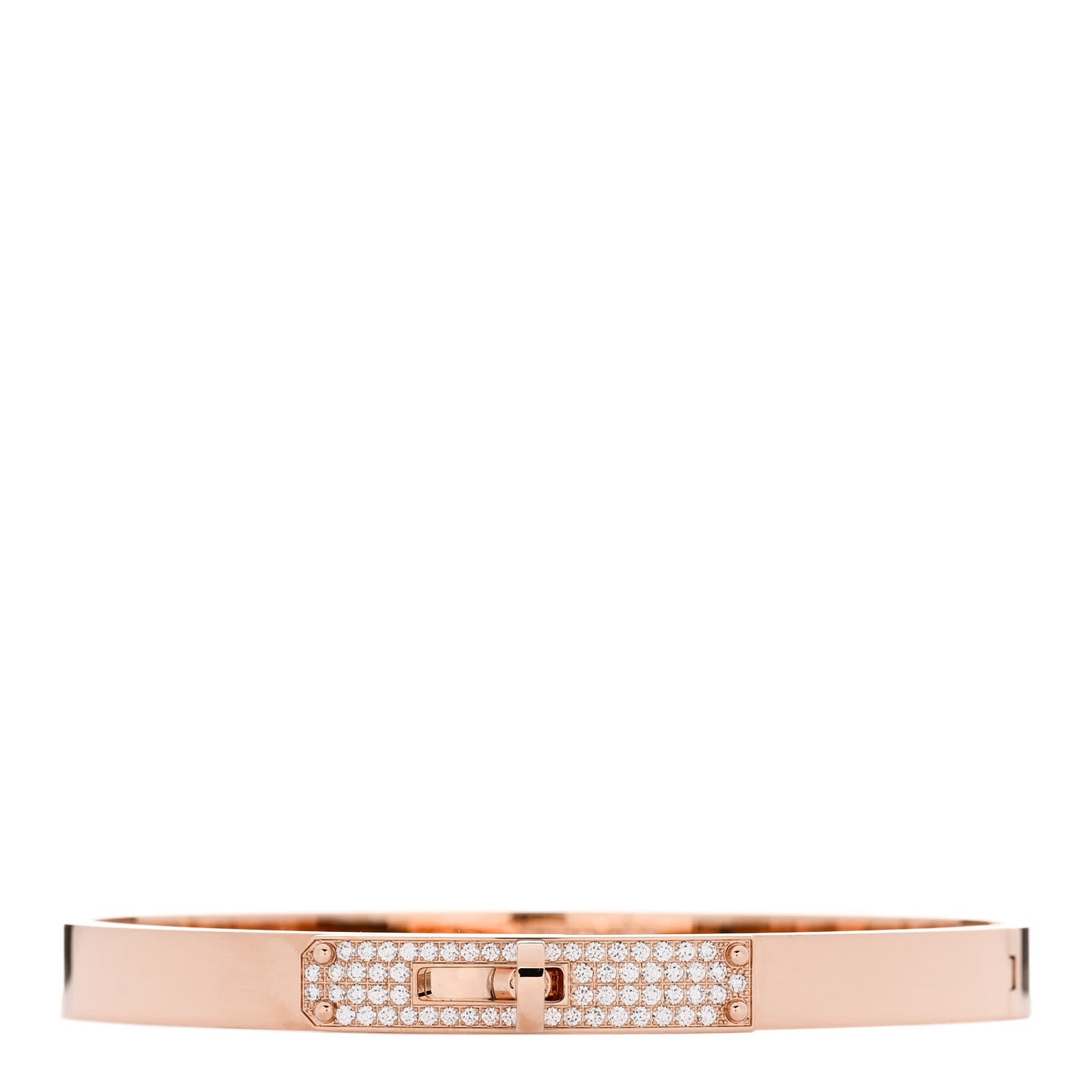 18K Rose Gold Diamond PM Kelly Pave Bracelet SH