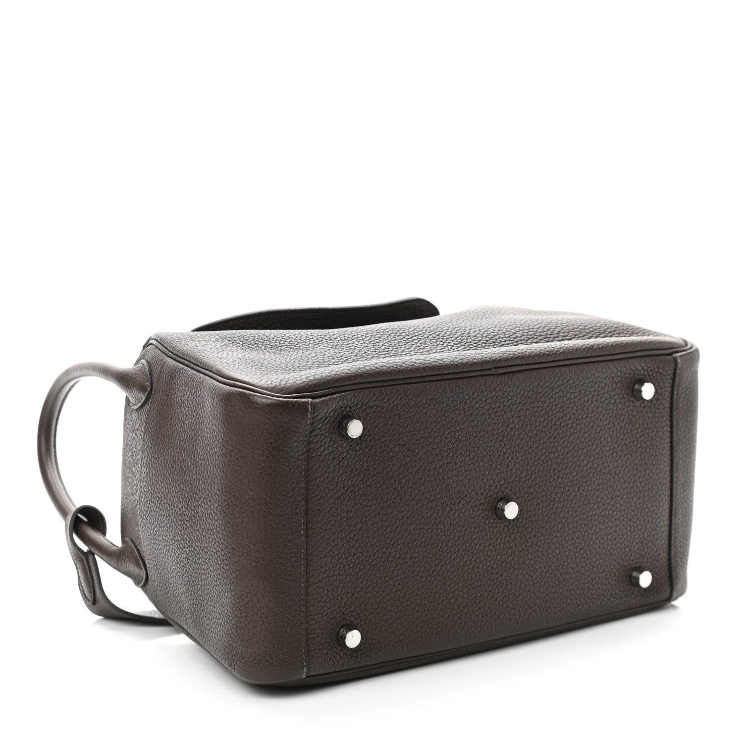 Hermes Taurillon Clemence Lindy 30 Chocolate 4 of 10