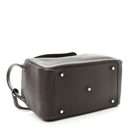 Hermes Taurillon Clemence Lindy 30 Chocolate 4 of 10