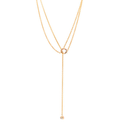 Cartier 18K Pink Yellow White Gold Baby Trinity Pampilles Necklace 1 of 4