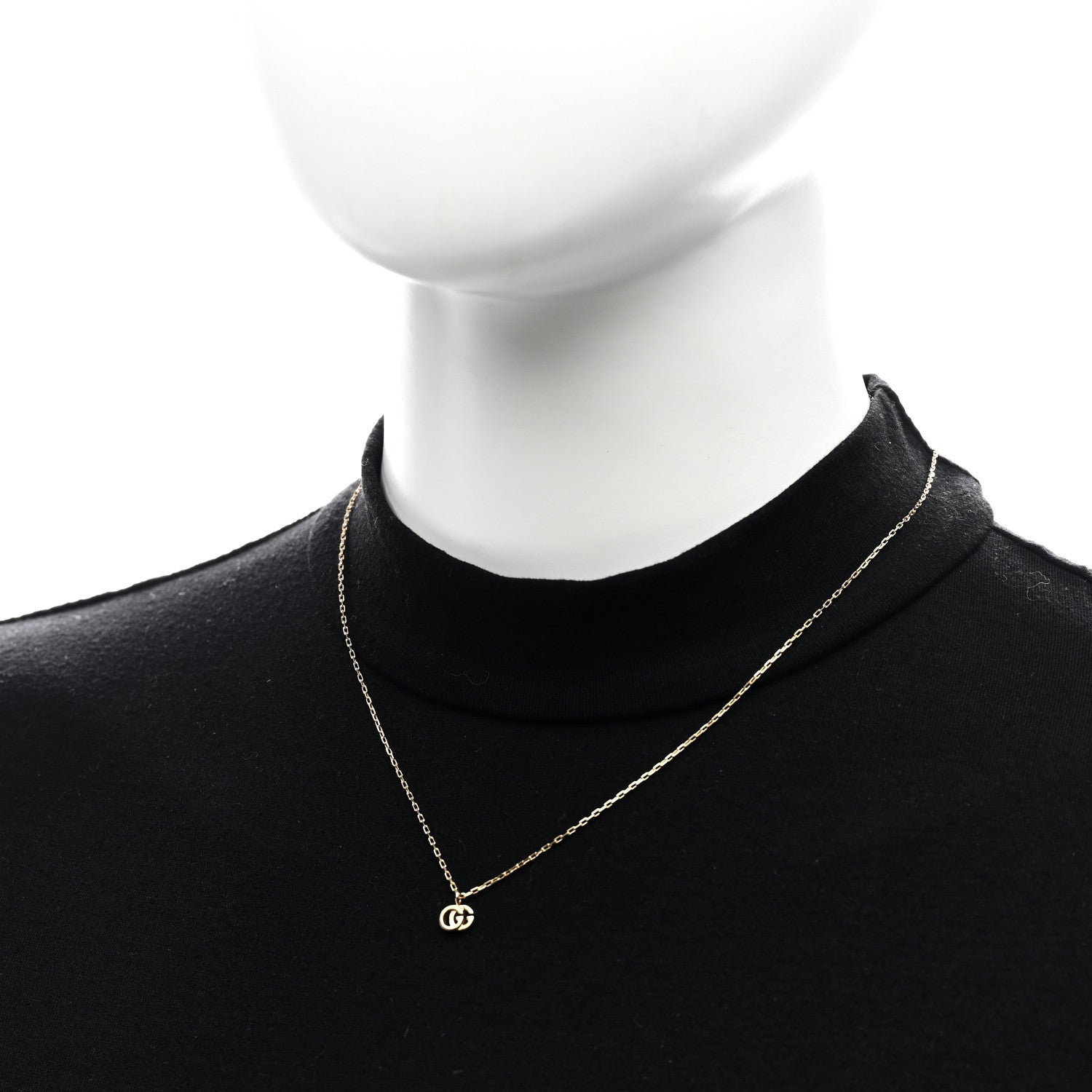 Gucci 18K Yellow Gold Running G Pendant Necklace 2 of 6
