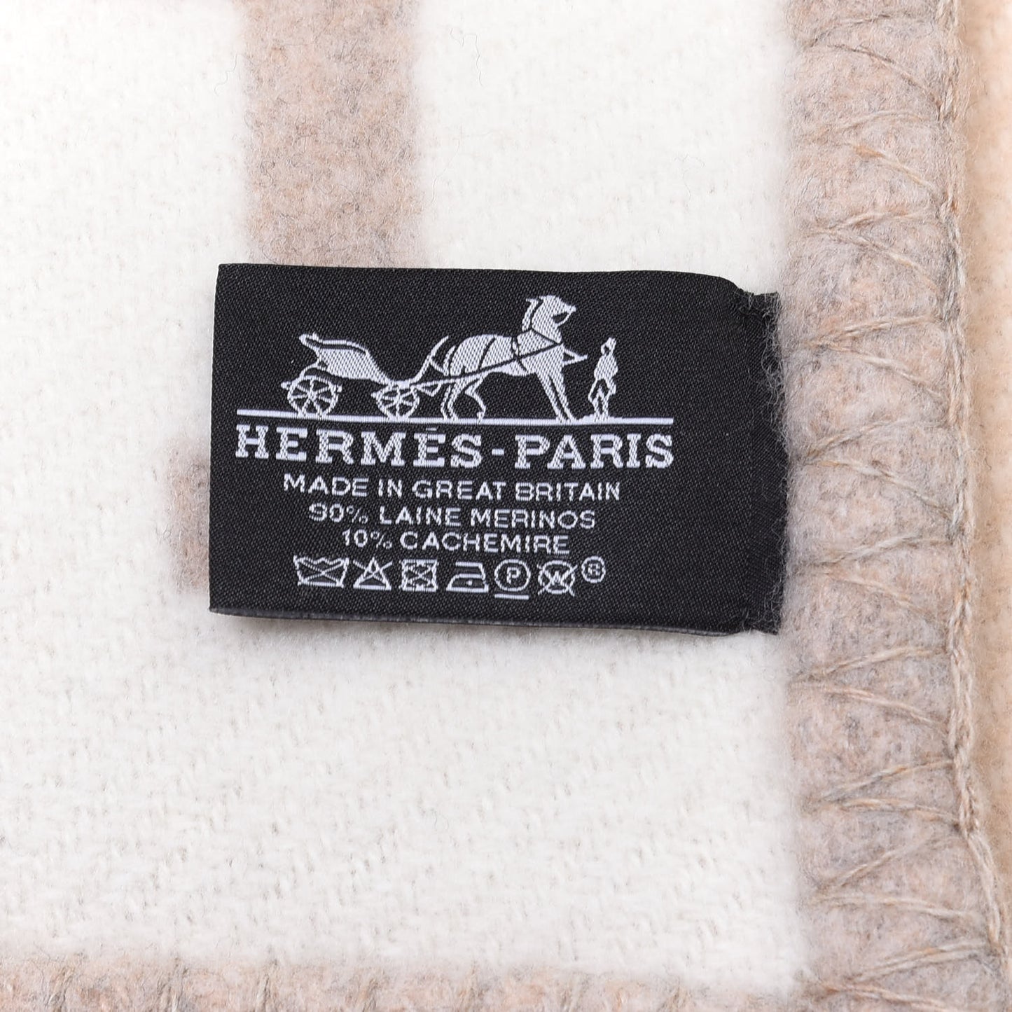 Wool Cashmere Avalon III Blanket Coco Camomille