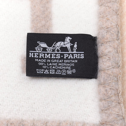Hermes Wool Cashmere Avalon III Blanket Coco Camomille 3 of 3