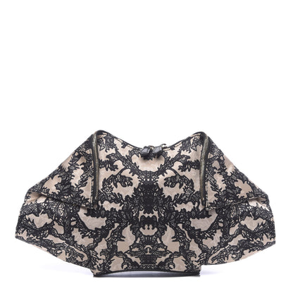 Alexander McQueen Silk De Manta Lace Print Clutch 1 of 10