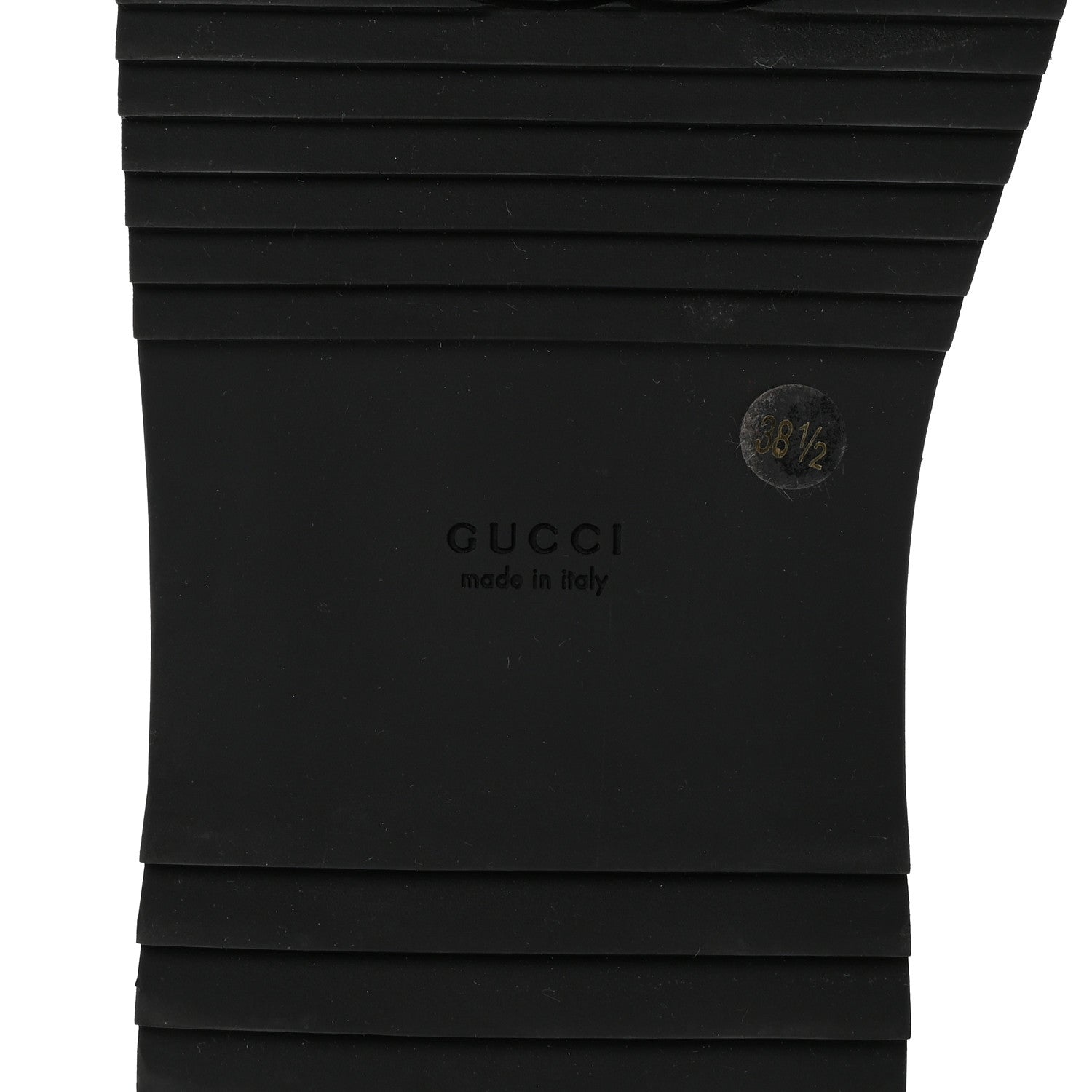 Gucci Jacquard Black Denim GG Monogram Angelina Platform 55mm Slide Sandals 38.5 Black Ivory 7 of 12