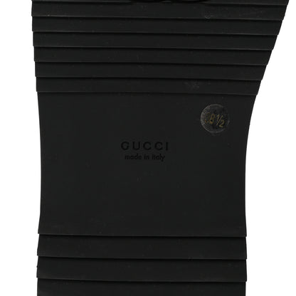 Gucci Jacquard Black Denim GG Monogram Angelina Platform 55mm Slide Sandals 38.5 Black Ivory 7 of 12