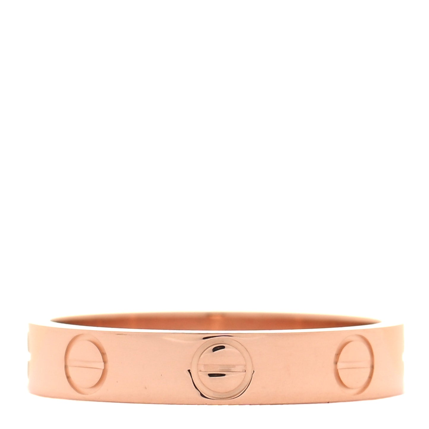 18K Pink Gold 3.5mm LOVE Wedding Band Ring 50 5.25
