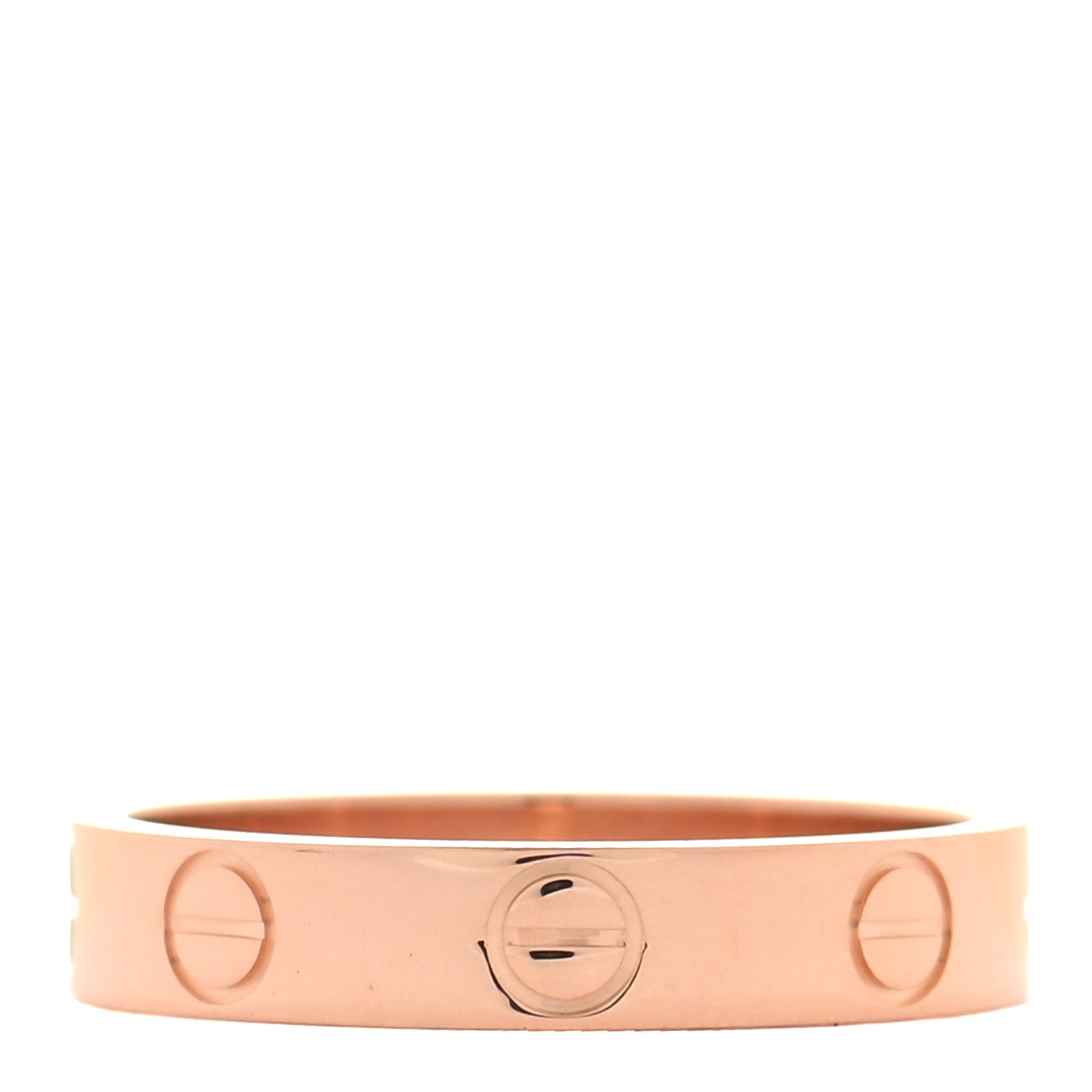 Cartier 18K Pink Gold 3.5mm LOVE Wedding Band Ring 50 5.25 3 of 5