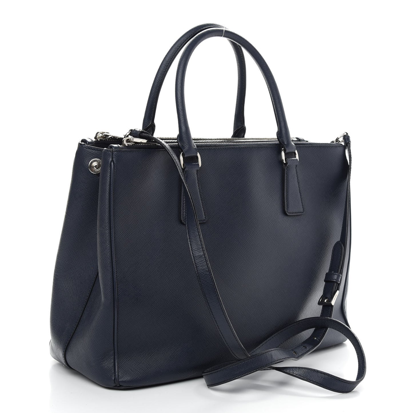 Saffiano Lux Large Galleria Double Zip Tote Baltico