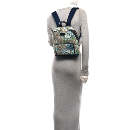 Gucci GG Supreme Monogram Blooms Small Day Backpack Blue 2 of 10