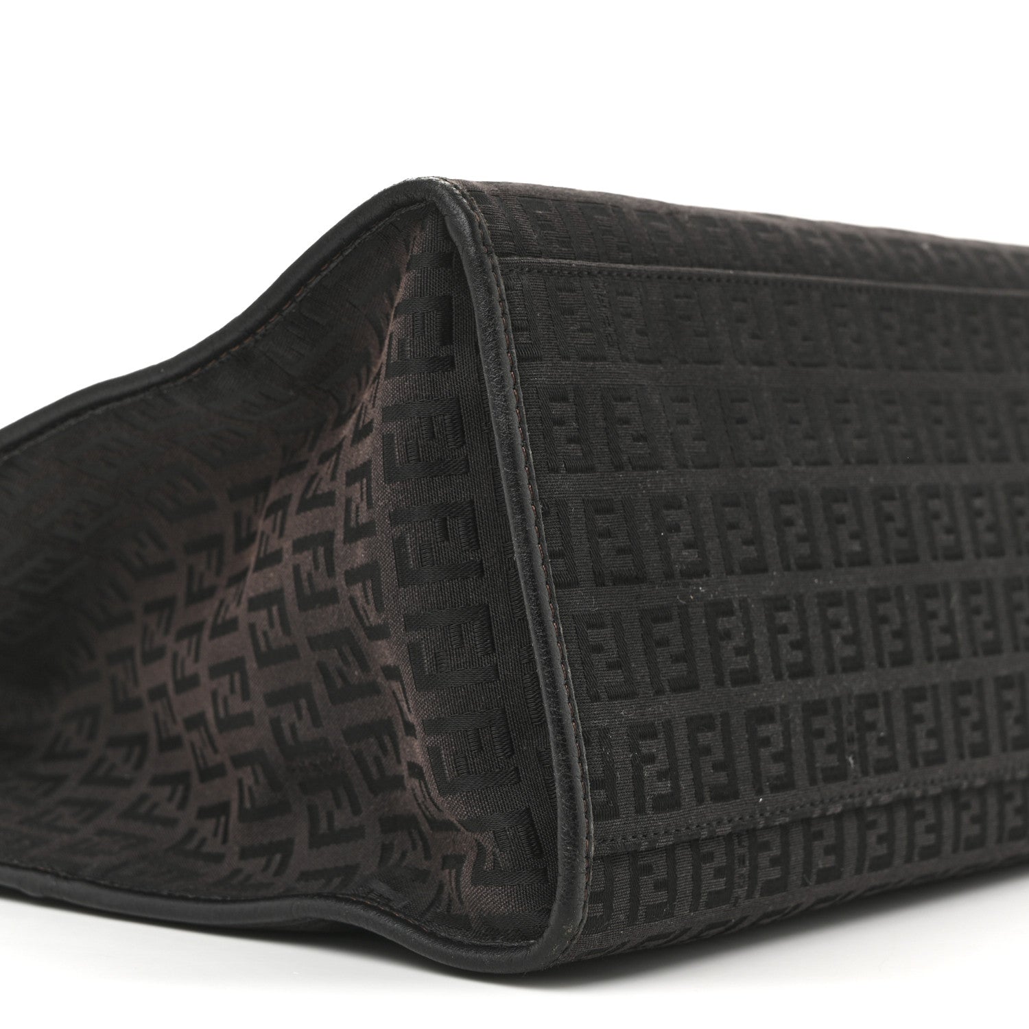 Fendi Zucchino Vitello Shopping Tote Brown 10 of 17