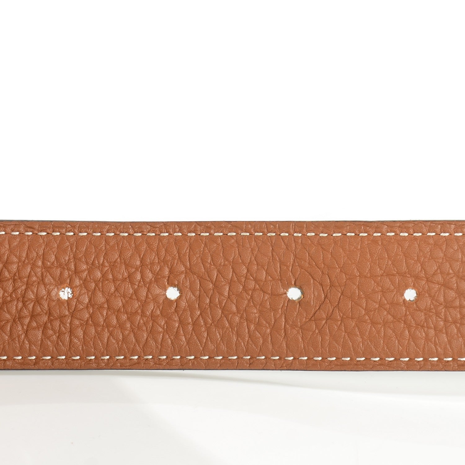 Hermes Box Togo Belt Strap 95 Gold Black 2 of 5