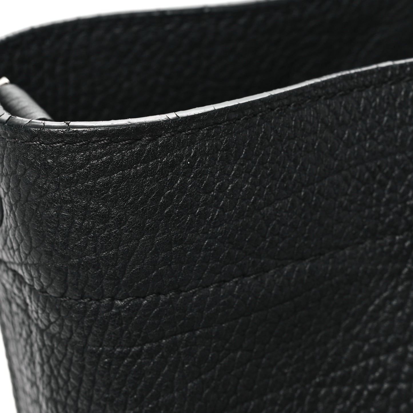 Grained Calfskin Le Pin Tote Black