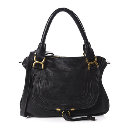 Chloe Calfskin Medium Marcie Satchel Black 1 of 11