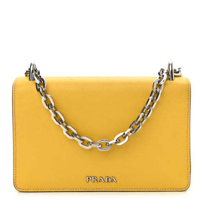 Prada Saffiano Chain Shoulder Bag Sole 1 of 12