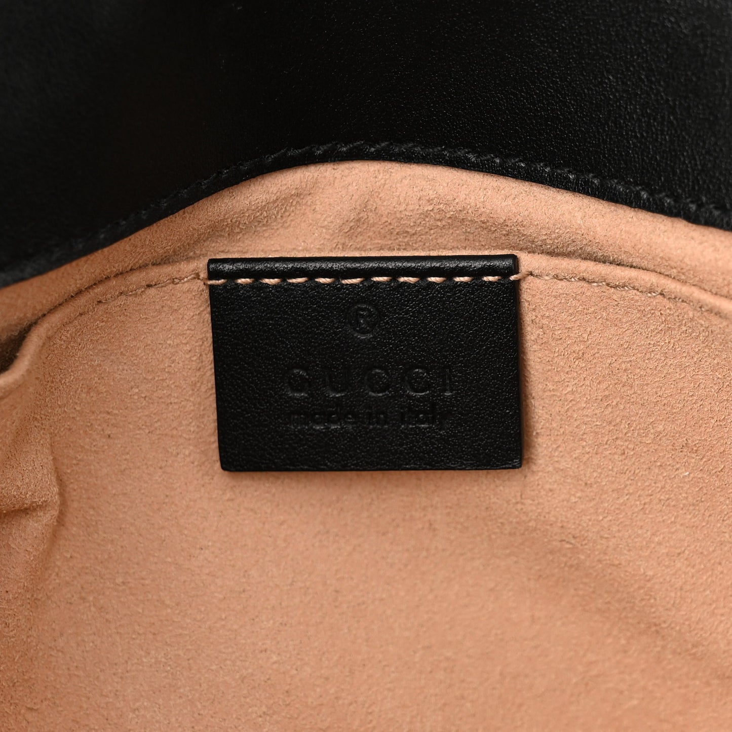 Calfskin Matelasse Mini GG Marmont Shoulder Bag Black
