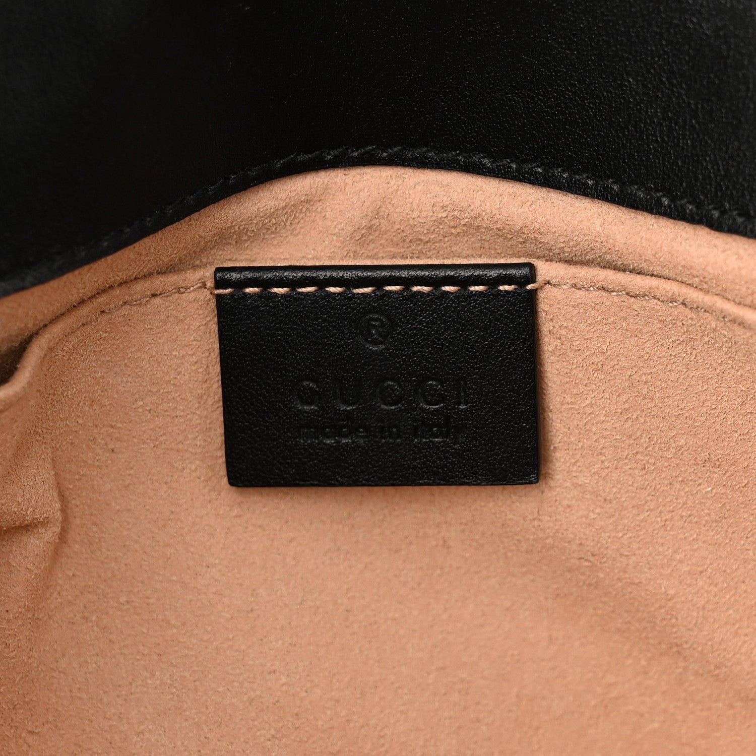 Gucci Calfskin Matelasse Mini GG Marmont Shoulder Bag Black 6 of 10