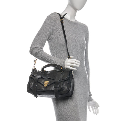 Proenza Schouler Lambskin Medium PS1 Satchel Midnight 2 of 7