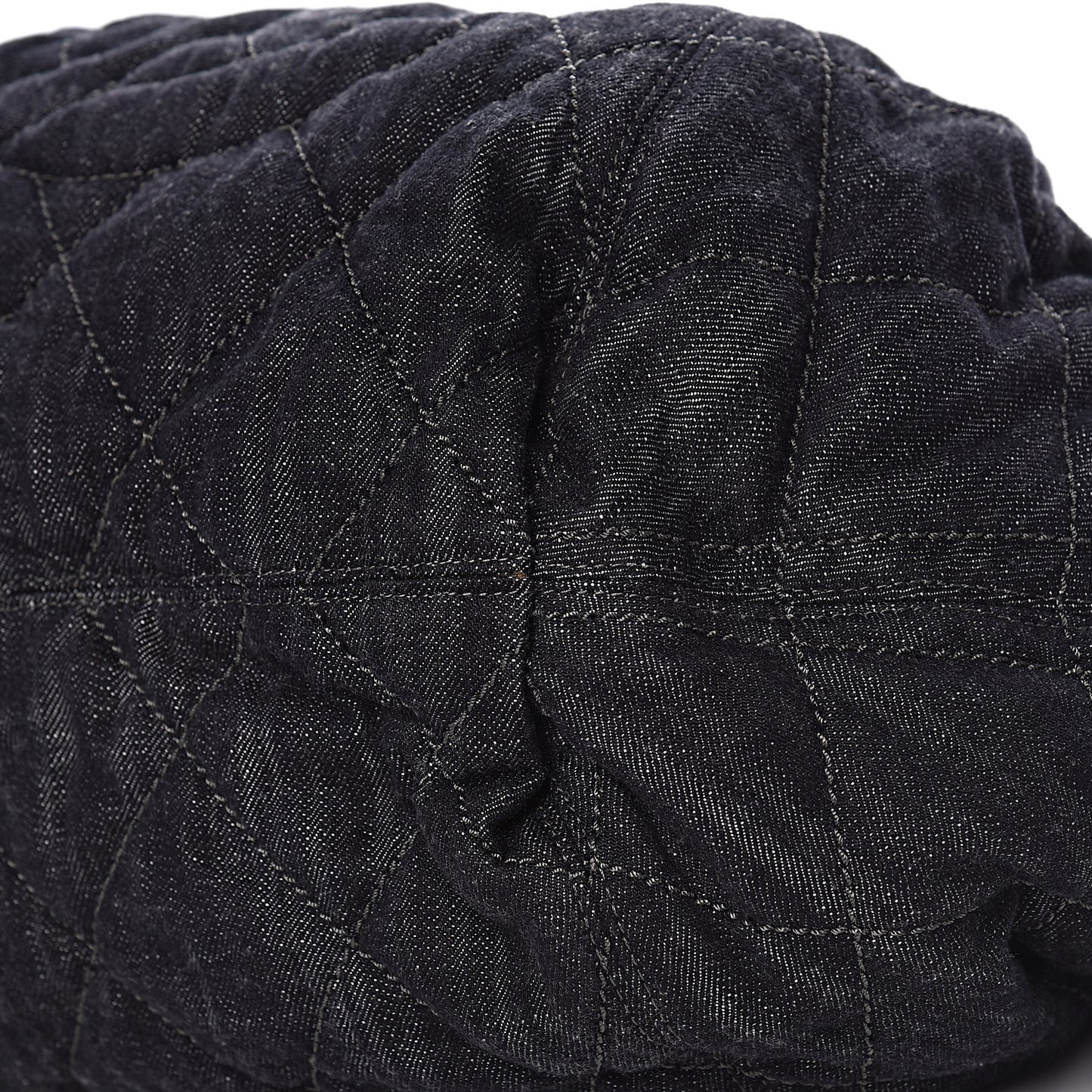 Denim Quilted Stretch Spirit Large Cabas Tote Blue