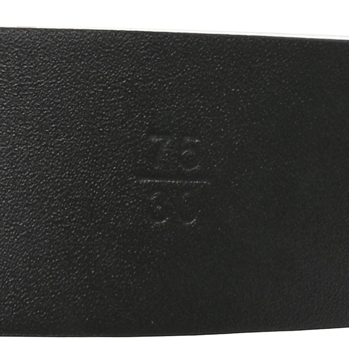 Calfskin Metal Enamel CC Belt 75 30 Black White
