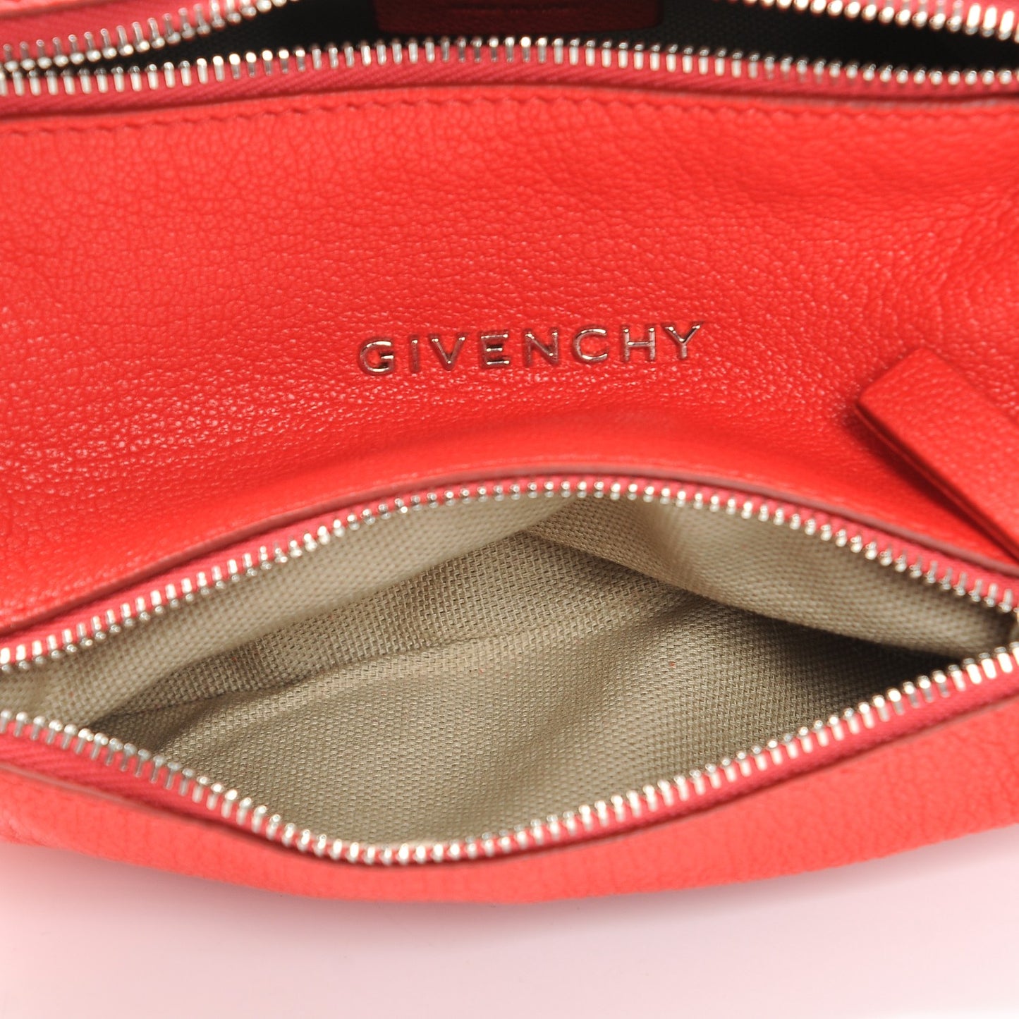 Sugar Goatskin Pandora Wristlet Medium Red