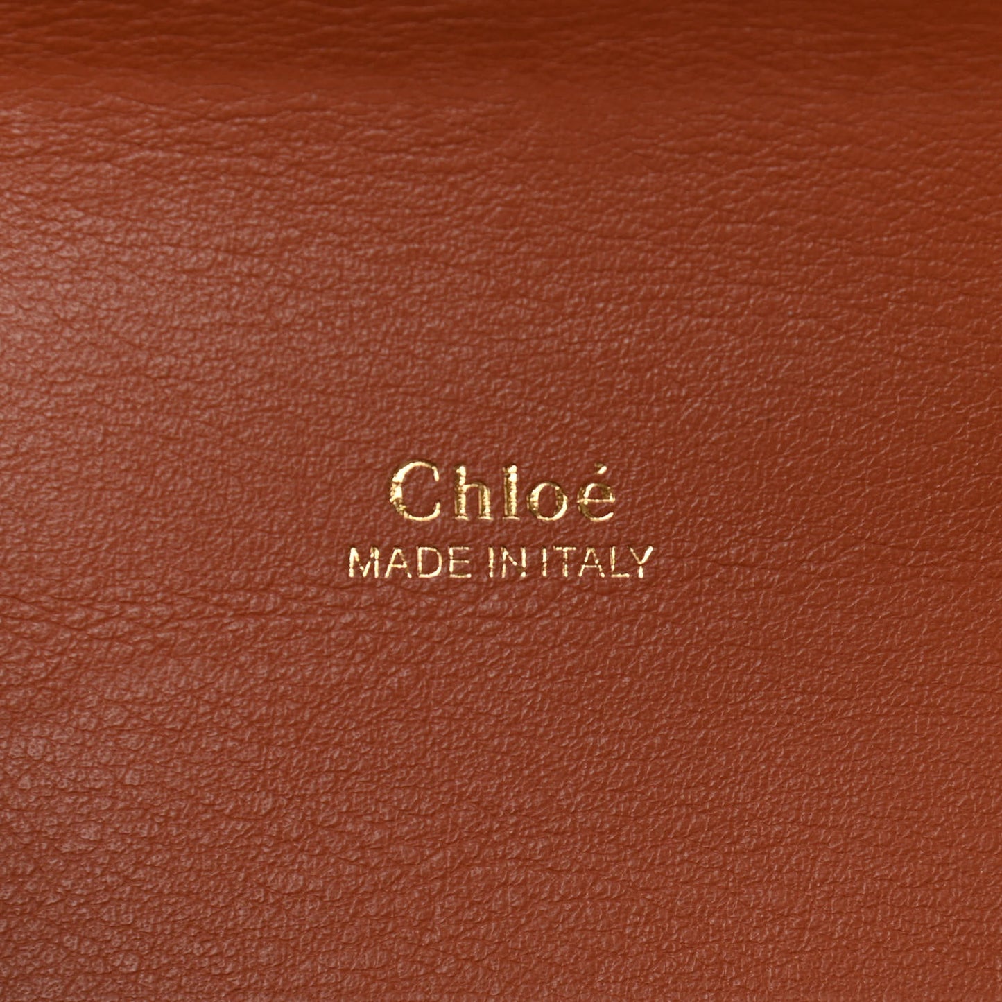 Calfskin Crocodile Embossed Small Aby Lock Chestnut Brown