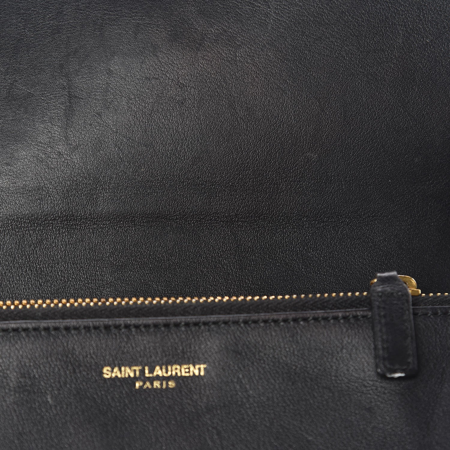 Saint Laurent Calfskin Classic Y Ligne Clutch Black 10 of 13