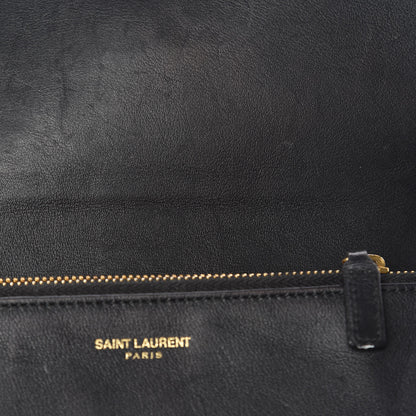 Saint Laurent Calfskin Classic Y Ligne Clutch Black 10 of 13