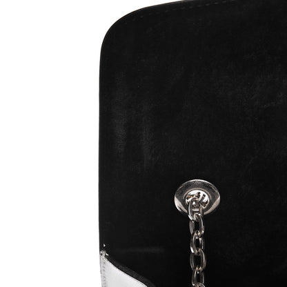 Alexander McQueen Calfskin Heroine Chain Satchel Ivory Black 11 of 16