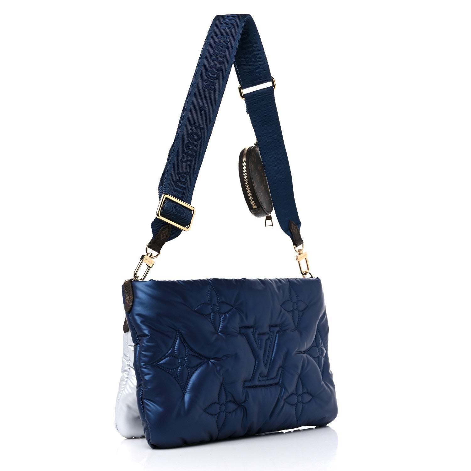 Louis Vuitton Econyl Monogram Pillow Maxi Multi Pochette Accessories Navy Silver 3 of 11