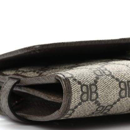 Gucci X BALENCIAGA BB Supreme Monogram Web Ophidia Crossbody Wallet Beige New Acero 8 of 9