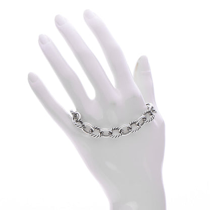David Yurman Sterling Silver 10mm Medium Oval Link Bracelet 2 of 3