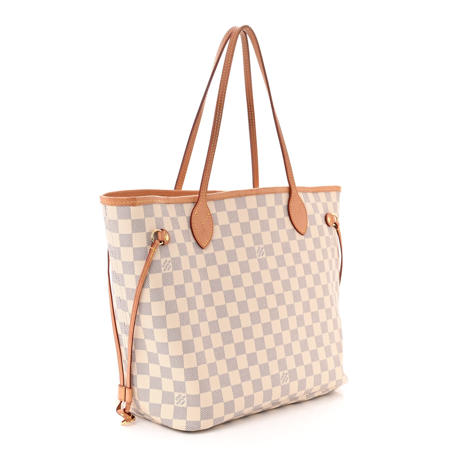 Louis Vuitton Damier Azur Neo Neverfull MM Rose Ballerine 4 of 10